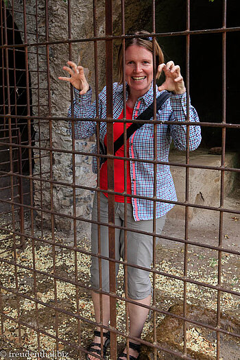 Anne im Löwenkäfig von Gemp in Gondar, Äthiopien