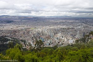 Blick über Bogota vom Hausberg Monserrate