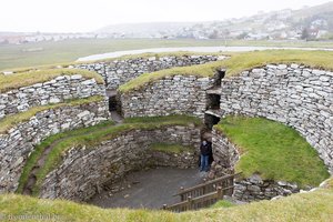 Blick in den Broch of Clickimin bei Lerwick - Shetlandinseln