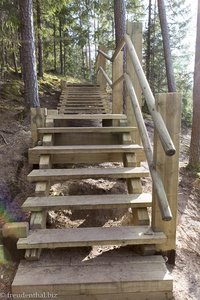 neue Treppen im Gauja Nationalpark