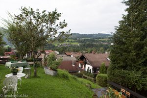 im Garten der Pension Johanna in Sonthofen