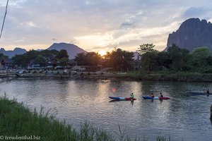 Sonnenuntergang in Vang Vieng