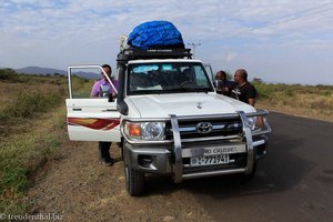 Unser Auto im Süden von Äthiopien