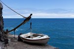 Fischerboot an der Küste Madeiras