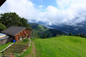 Alprestaurant Weid - Blick vom Dachgeschoss zur Bergstation