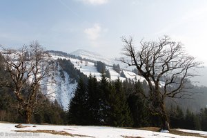 Blick vom Tschochen zum Mattstock