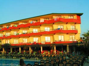 Seitenhaus des Hotel Galeri nahe Alanya