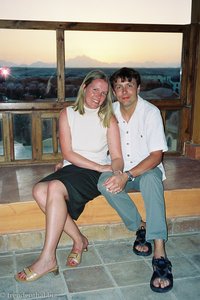 Anne und Lars auf dem Aussichtsturm vom Iberotel Makadi Beach