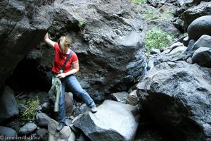 Anne beim Wandern auf Teneriffa