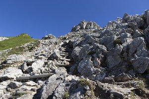 Aufstieg über den Südgrat aufs Nebelhorn