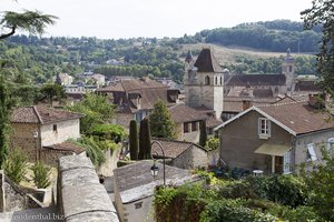 Terrasse bei der Notre Dame du Puy über Figeac