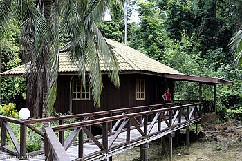 Weg zu unserem Bungalow