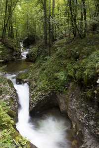 Rückweg durch die Mostnica Schlucht