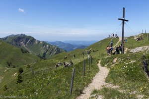 Der Gipfel des Nagelfluhbergs Stuiben