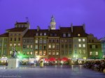 Warschau, Altstätter Marktplatz bei Nacht