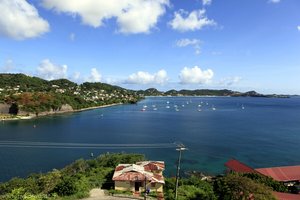 Blick über die Bucht von St. Georges zum Grand Anse