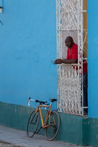 typische Gitterfenster von Trinidad