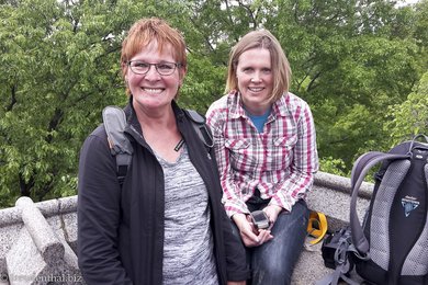 Rita und Anne beim Belvedere Castle des Central Park