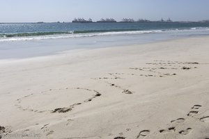 am Strand beim Hilton Salalah im Oman