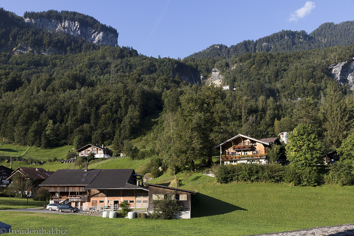 Die Berglandschaft bei Schattenhalb nahe Meiringen
