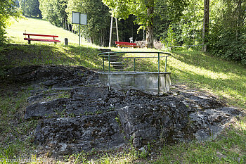 Der Geotop Gletschertopf bei Scheffau