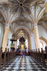 In der spätgotischen Hallenkirche von Radovljica