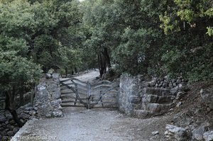 Hindernis mit Überquerungshilfe