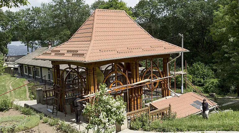 Brunnenbauwerk beim Kloster Rudi in Moldawien