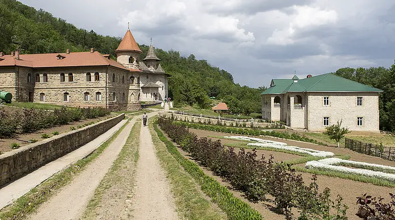 Gärten des Kloster Rudi in Moldawien
