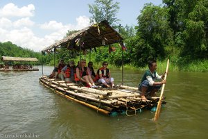 Floßfahrt auf dem River Kwai