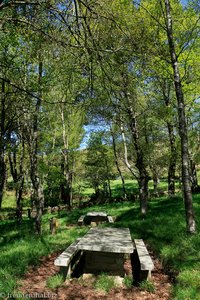 Picknicksplatz auf dem Jakobsweg