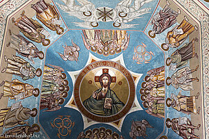 Kirchendecke beim Himmelfahrtskloster Noul Neamt in Transnistrien