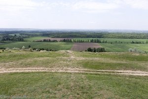 Blick vom »Brückenkopf« über das grüne Land Transnistrien