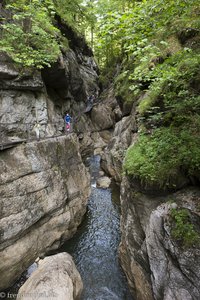 Die Starzlachklamm bei Sonthofen im Allgäu.