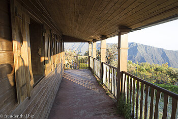 Veranda bei der Gîte du Volcan