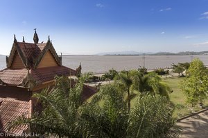 schöne Aussicht vom Laubengang des Strand Hotels