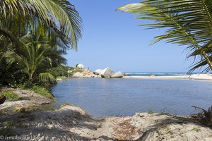 Strand nach der Finca El Paraiso im Tayrona Nationalpark