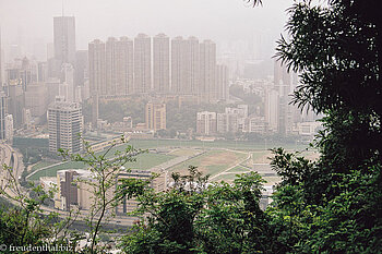 Ein Blick in das Happy Valley von Hongkong