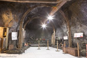 Der Schutzraum in der Mine von Nemocón diente auch schon als Filmkulisse.