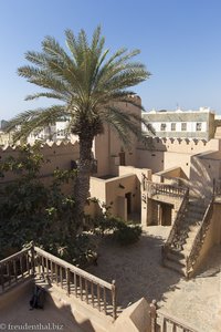 Blick in den Innenhof des Taqah Castle