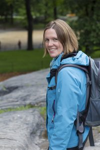 Anne im Central Park von New York