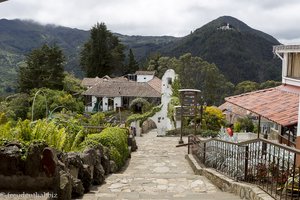 Parkanlage auf dem Monserrate in Bogota