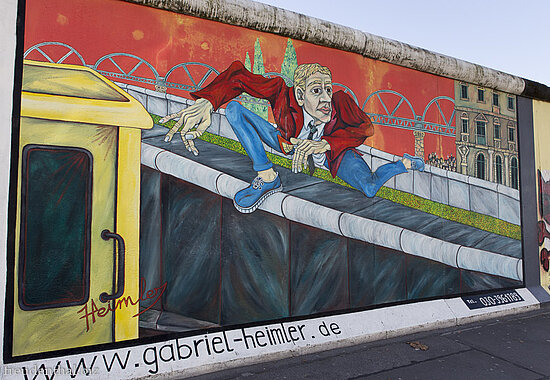 Gemälde von Gabriel Heimler als Teil der East Side Gallery in Berlin