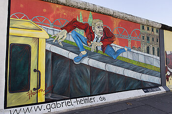 Bild der East Side Gallery von Berlin