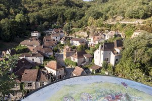 Ausblick vom Rocher de la Popie auf Saint-Cirq-Lapopie