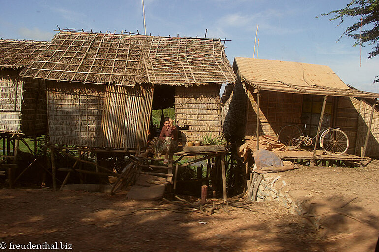 Tonlé Sap - Dorf auf dem Trockenen