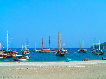 Einiges los am Strand von Olympos an der Türkischen Riviera
