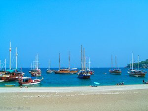 Einiges los am Strand von Olympos an der Türkischen Riviera