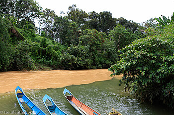 Anlegestelle der Iban-Langboote