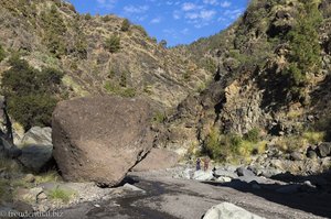 Ein letzter Blick zurück in den Barranco de las Angustías.